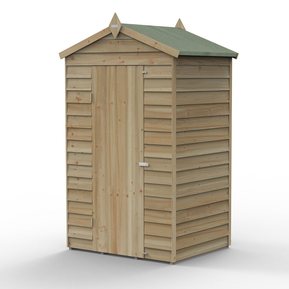 X Forest Overlap Apex Shed Windowless Pressure Treated Elbec