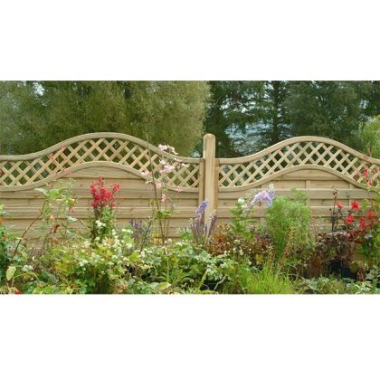 5ft High Forest Prague Fence Panels Pressure Treated Elbec Garden