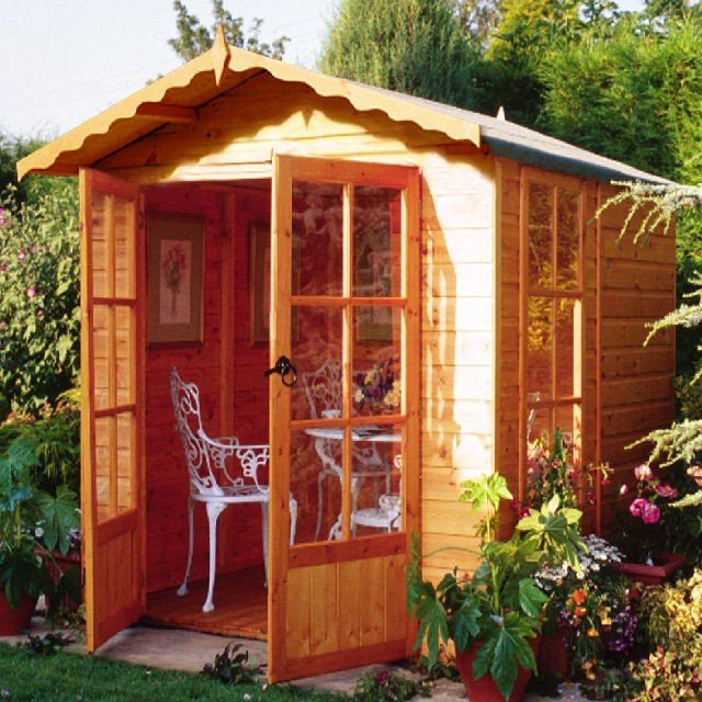 Shire Buckingham Summerhouse 7 x 7 (1.98m x 2.05m) - elbec garden buildings