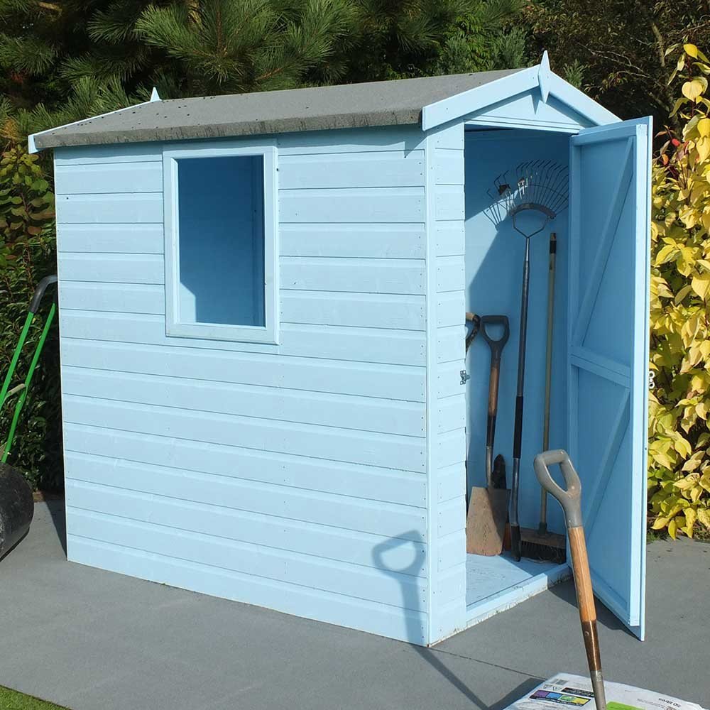 Shire Lewis Professional Apex Shed 6 x 4 (1.79m x 1.19m) - elbec garden ...