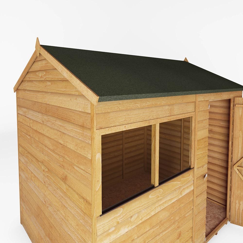 Mercia Overlap Reverse Shed 8 x 6 (2.40 x 1.85m) - elbec garden buildings