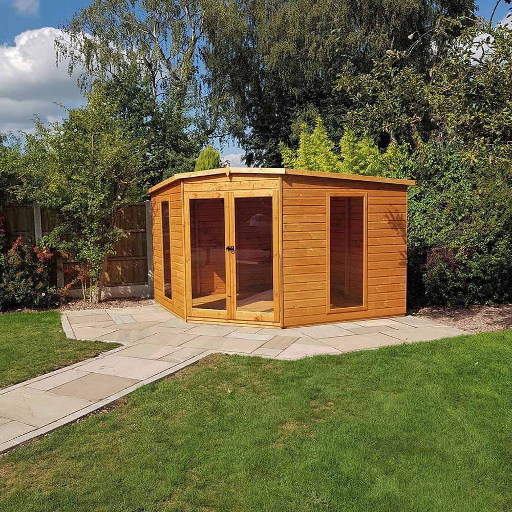 Shire Barclay Corner Summerhouse 10 x 10 - elbec garden buildings