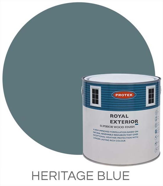 blue outdoor wood paint