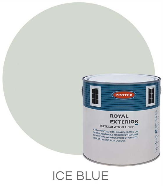 blue exterior wood paint