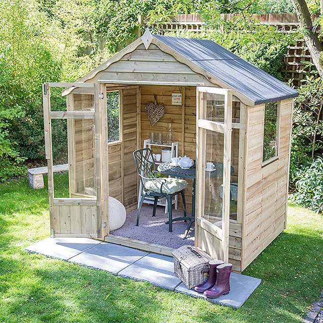 7 x 5 Forest Oakley Summerhouse - elbec garden buildings