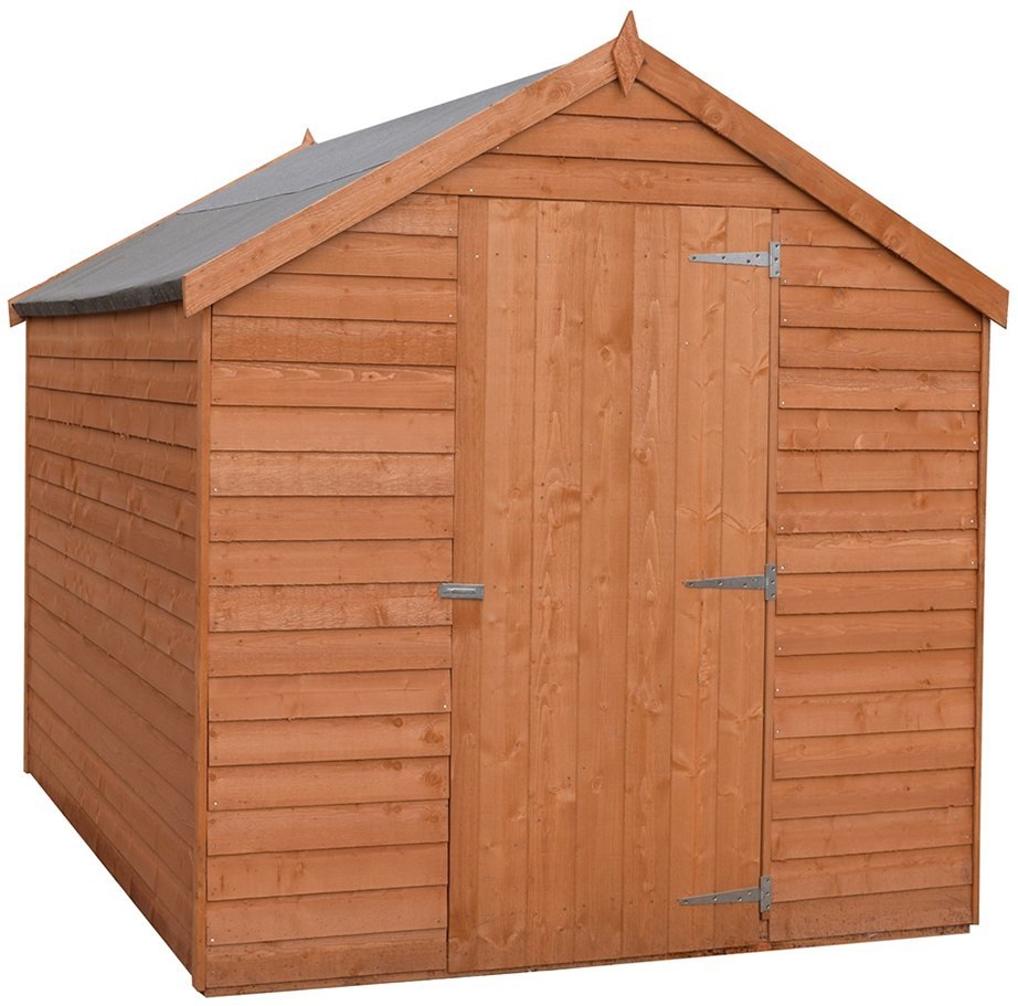 7 X 5 Shire Value Pressure Treated Overlap Shed Windowless Elbec