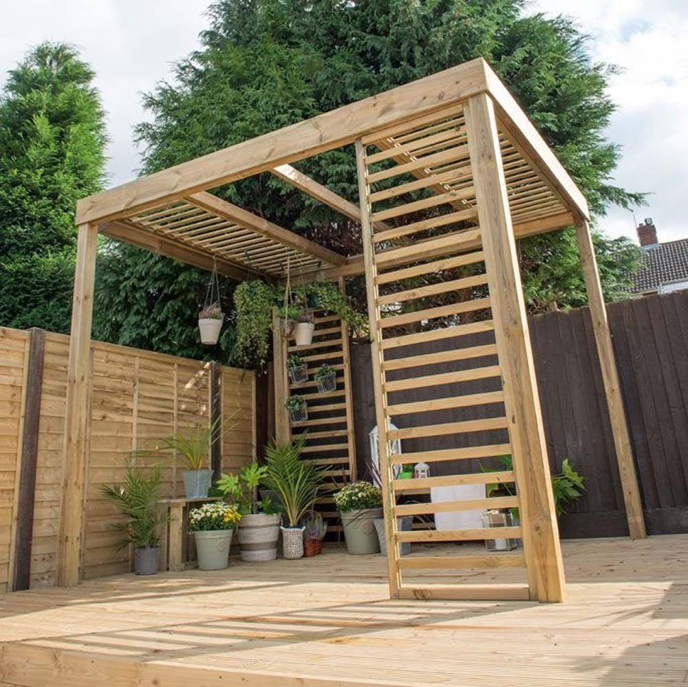 Forest Dining Pergola - Pressure Treated - elbec garden buildings