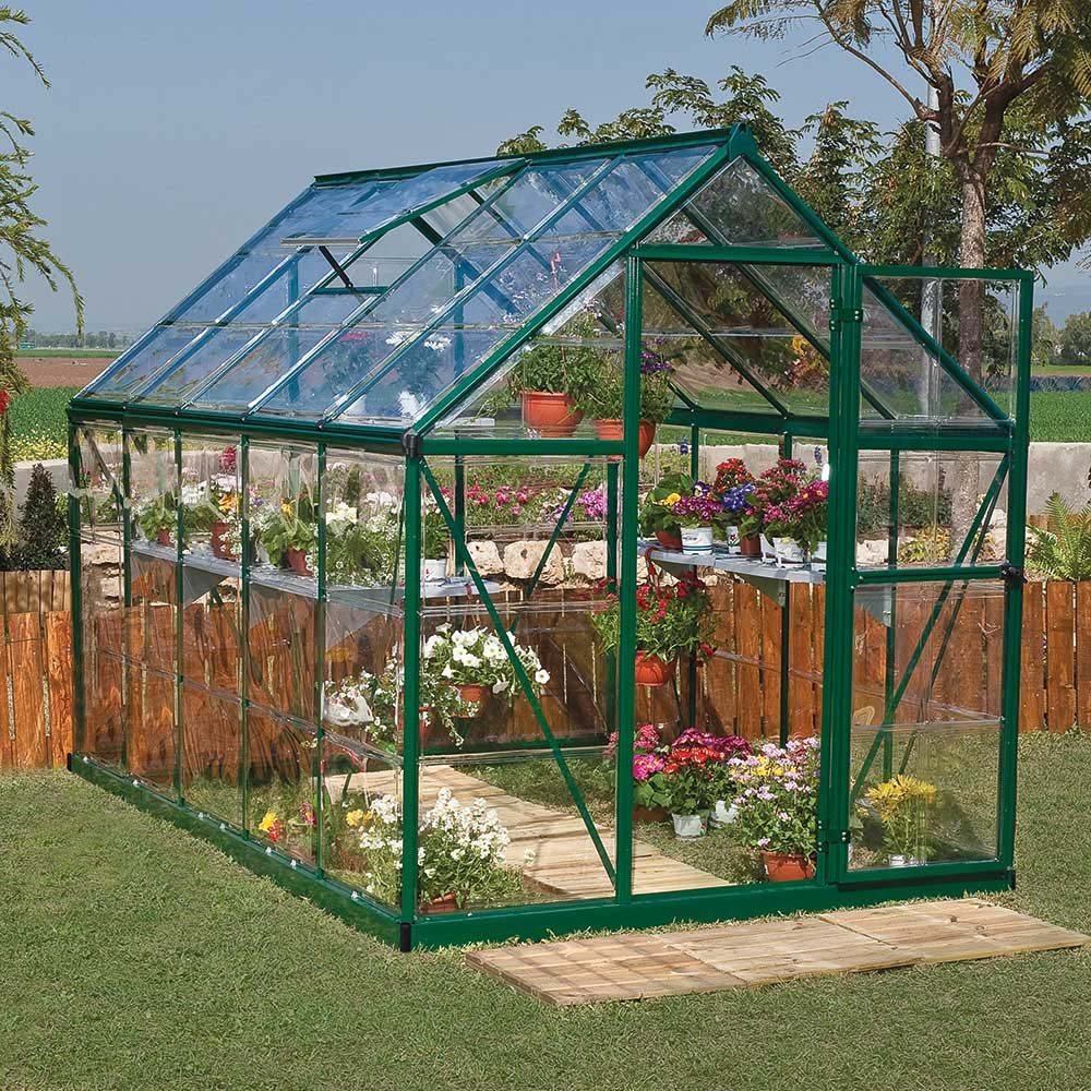 6 x 10 Palram Harmony Greenhouse - Green - elbec garden buildings