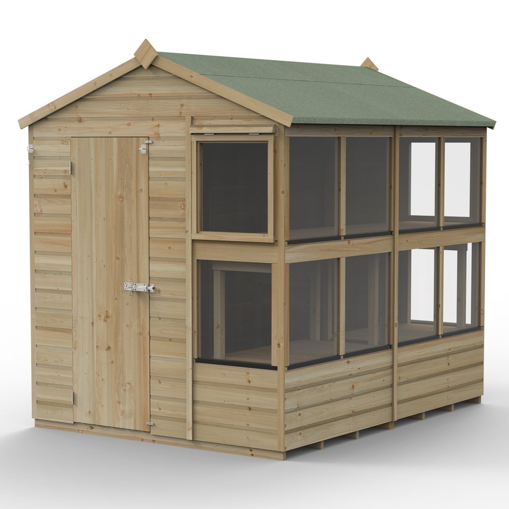 Forest Shiplap Potting Shed - Pressure Treated - 8' x 6' - 25 year ...