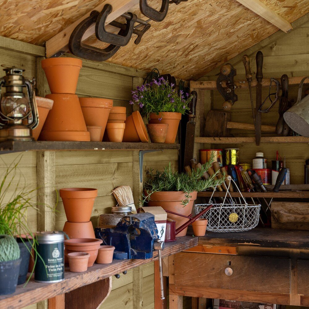 Forest Shiplap Potting Shed - Pressure Treated - 8' X 6' - 25 Year ...