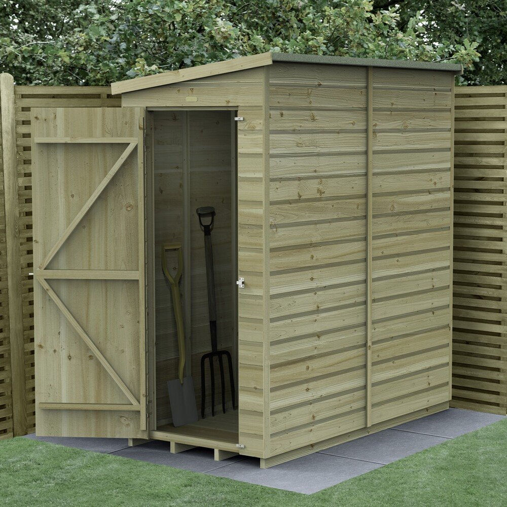 Forest Beckwood 6x3 Windowless Pent Shed - elbec garden buildings