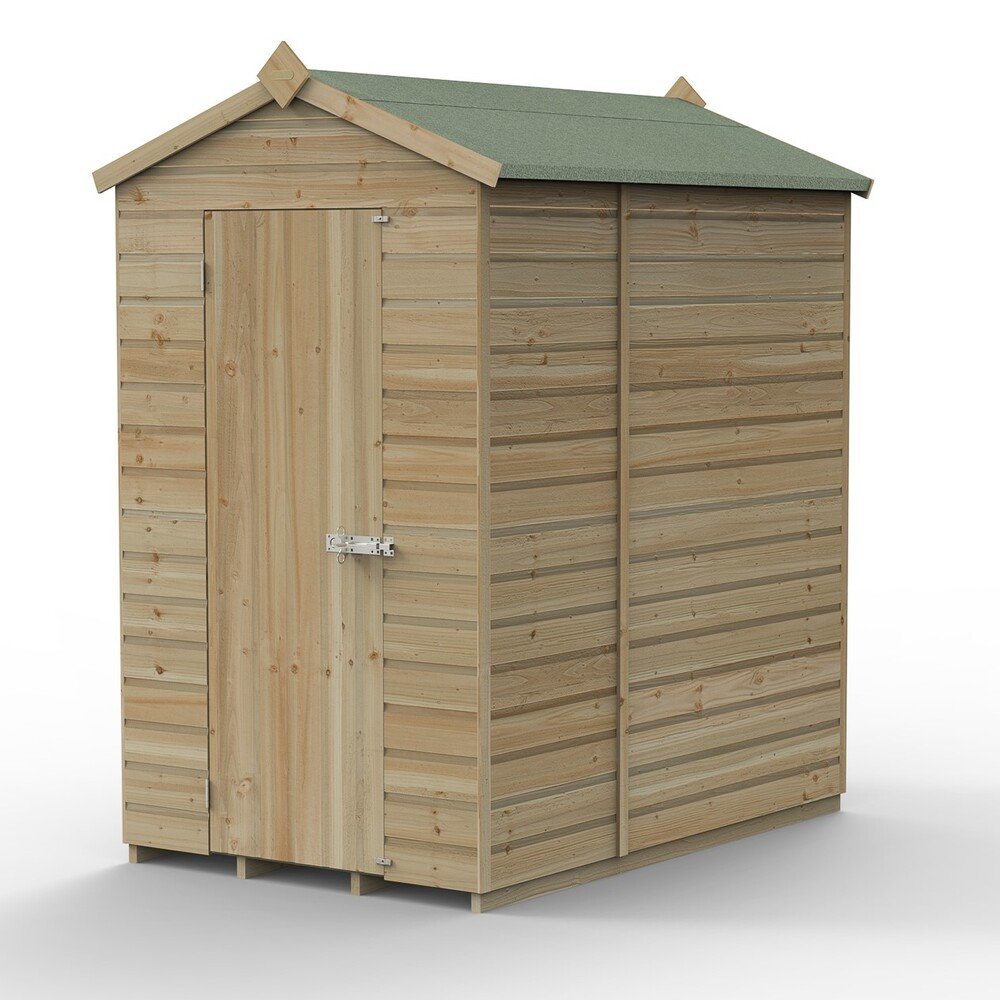 Forest 6x4 Apex Shed Windowless - elbec garden buildings