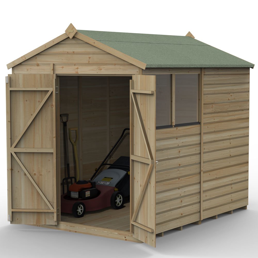 Forest Beckwood 6x8 Apex Shed - elbec garden buildings