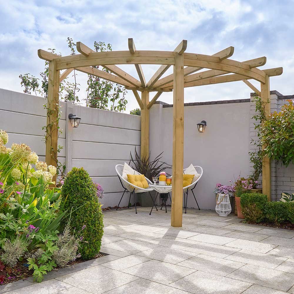 Forest Premium Radial Pergola - elbec garden buildings