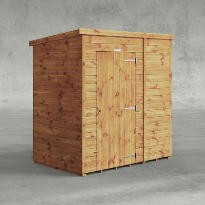 6 x 4 Powersheds Tongue & Groove Windowless Pent Wooden Shed 6 x 4 Powersheds Tongue & Groove Windowless Pent Wooden Shed