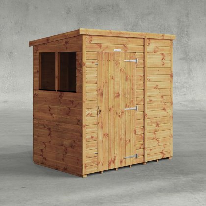 6 x 4 Powersheds Tongue & Groove Pent Wooden Shed 6 x 4 Powersheds Tongue & Groove Pent Wooden Shed