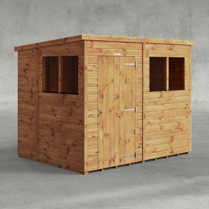 8 x 6 Powersheds Tongue & Groove Pent Wooden Shed 8 x 6 Powersheds Tongue & Groove Pent Wooden Shed