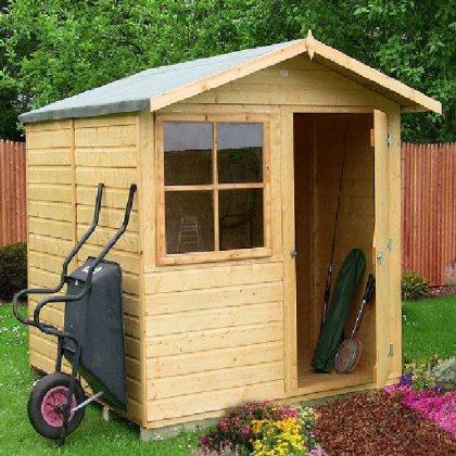 7 x 7 (1.98m x 2.05m) Shire Abri Apex Garden Shed