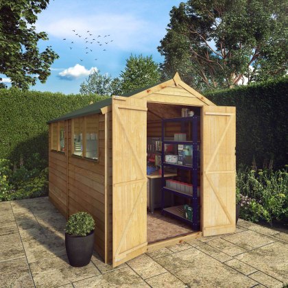 10 x 6 (3.12m x 1.79m) Mercia Overlap Shed