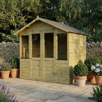 7 x 5 (2.30m x 1.70m) Mercia Shiplap Traditional Summerhouse 7 x 5 (2.30m x 1.70m) Mercia Shiplap Traditional Summerhouse