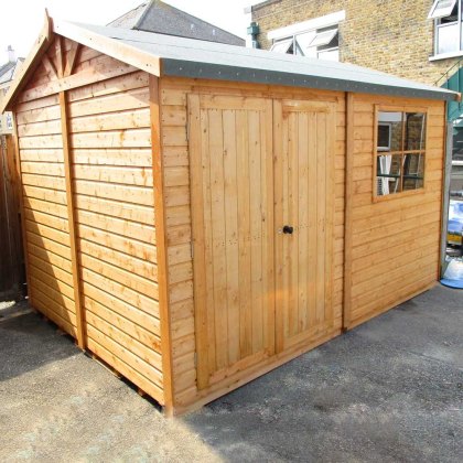 12 x 12 (3.73m x 3.59m) Shire Mammoth Professional Apex Shed