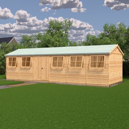 10 x 30 (3.16m x 8.98m) Shire Mammoth Professional Apex Shed 10 x 30 (3.16m x 8.98m) Shire Mammoth Professional Apex Shed