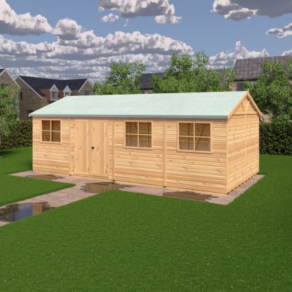 12 x 24 (3.73m x 7.18m) Shire Mammoth Professional Apex Shed 12 x 24 (3.73m x 7.18m) Shire Mammoth Professional Apex Shed