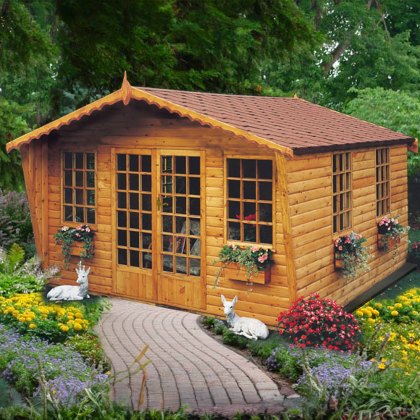 10 x 10 (2.99m x 2.99m) Shire Gold Beaulieu Summerhouse