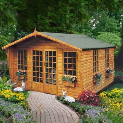 10 x 12 (2.99m x 3.58m) Shire Gold Beaulieu Summerhouse