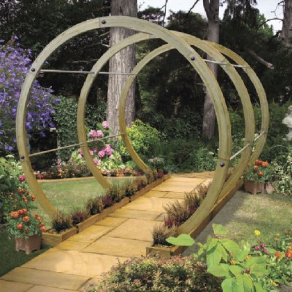 2.47m x 2.57m The Grange Flower Walk Wooden Garden Arch