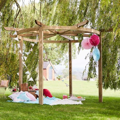 3.6m x 3.6m Grange Carousel Wooden Pergola