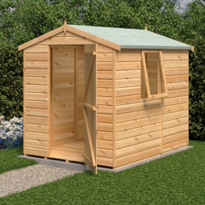 7 x 5 (2.05m x 1.62m) Shire Shiplap Apex Garden Shed