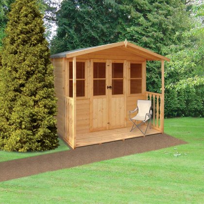 7 x 7 (2.05m x 2.18m) Shire Houghton Summerhouse