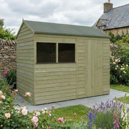 8 x 6 (2.41 x 1.90m) Mercia Overlap Reverse Shed 8 x 6 (2.41 x 1.90m) Mercia Overlap Reverse Shed