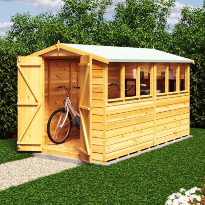 10 x 6 Shire Value Overlap Apex Shed with Double Doors