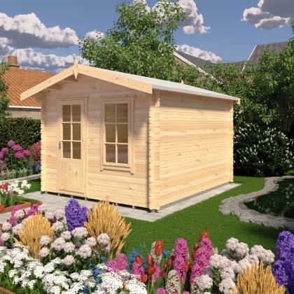 10G x 12 (2.99m x 3.59m) Shire Bucknells Log Cabin (28mm logs) 10G x 12 (2.99m x 3.59m) Shire Bucknells Log Cabin (28mm logs)
