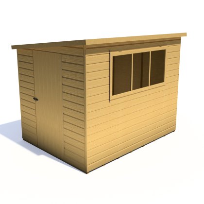 8 x 6 (2.39m x 1.79m) Shire Caldey Professional Pent Shed