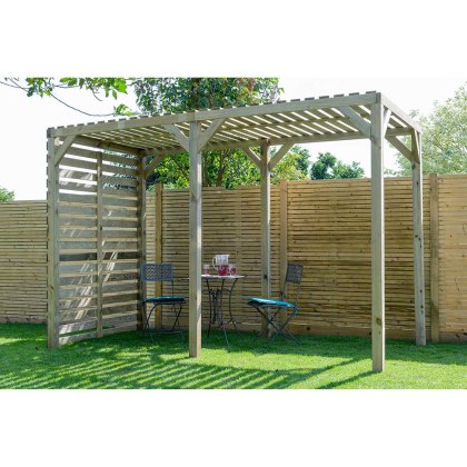 1.62m x 3.70m Grange Urban Wooden Pergola