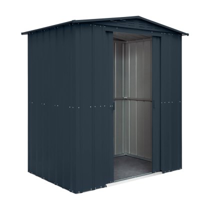 6 x 4 Globel Apex Metal Shed in Grey 6 x 4 Globel Apex Metal Shed in Grey