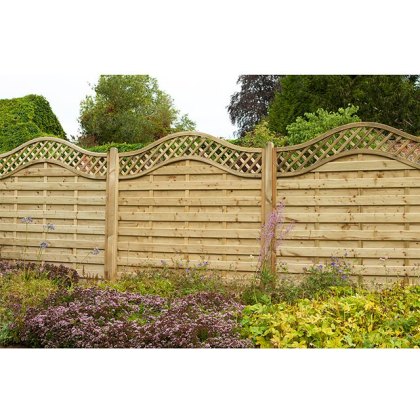 6ft High (1800mm) Forest Europa Prague Fence Panels - Pressure Treated