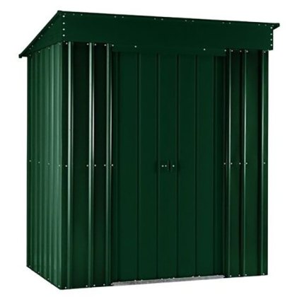 5 x 3 (1.40m x 0.82m ) Lotus Pent Metal Shed in Heritage Green