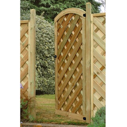 6ft High (1800mm) Forest Europa Dome Gate - Pressure Treated