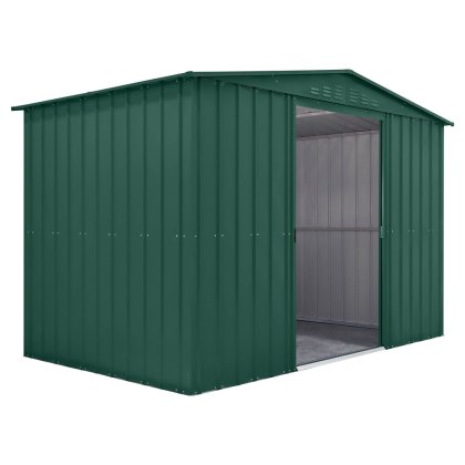 10 x 6 Globel Apex Metal Shed in Green 10 x 6 Globel Apex Metal Shed in Green