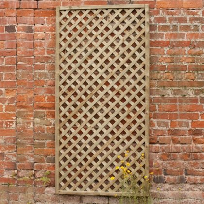 2ft High (600mm) Forest Rosemore Lattice Trellis - Pressure Treated