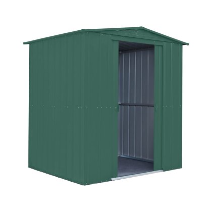 6 x 5 Globel Apex Metal Shed in Green 6 x 5 Globel Apex Metal Shed in Green