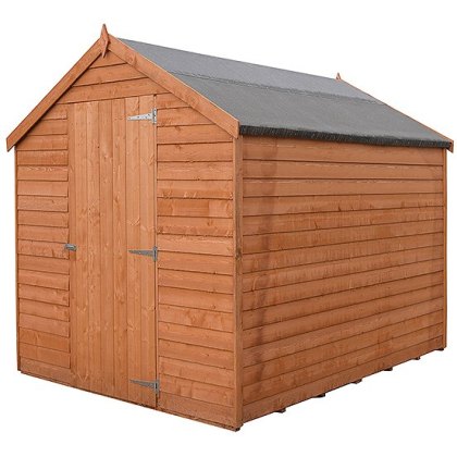 7 x 5 (2.05m x 1.62m) Shire Value Pressure Treated Overlap Shed - Windowless