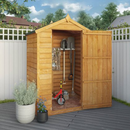 4 x 3 Mercia Overlap Apex Wooden Garden Shed