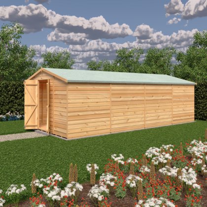 20 x 10 Shire Value Overlap Workshop Shed with Double Doors - Windowless