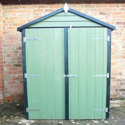 4 x 3 (1.20m x 0.91m) Shire Overlap Shed with Double Doors - Pressure Treated