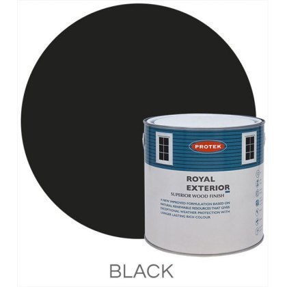 Protek Royal Exterior Paint 2.5 Litres - Black